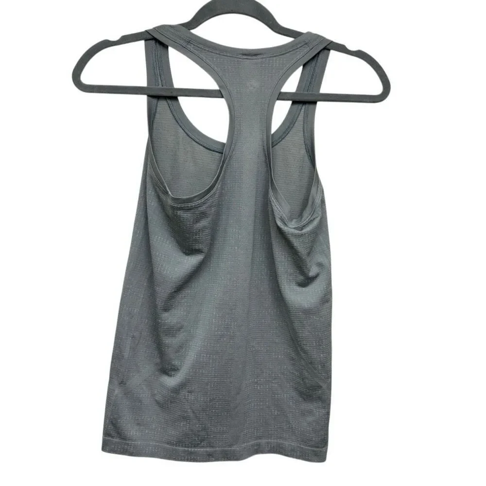 Lululemon gray/silver Racerback tank size 4